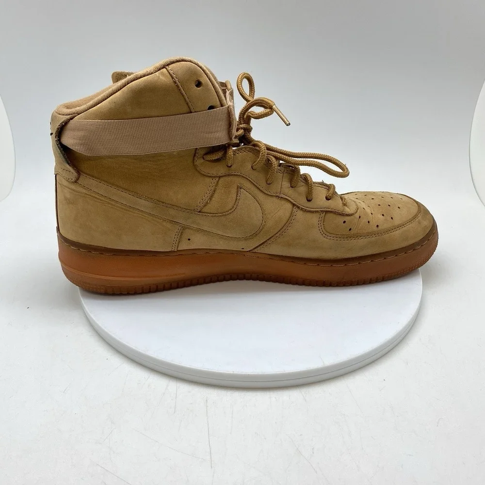 Nike Sneakers Mens 13 Air Force 1 High 07 LV8 Wheat Flax 882096-200 Causal Shoes